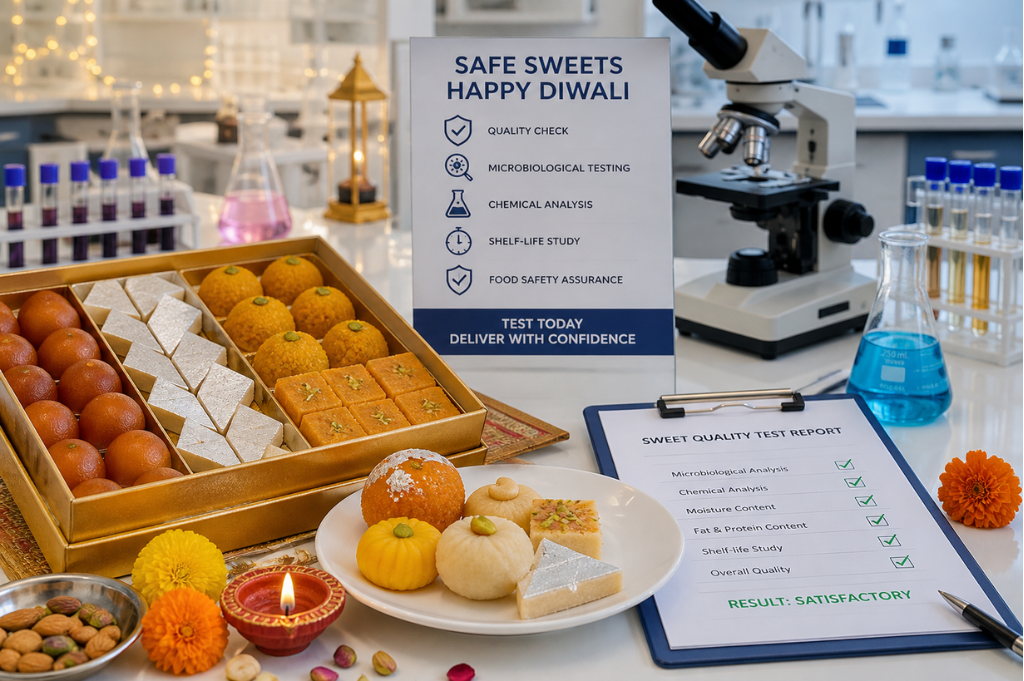 Diwali Sweet Safety: Why Sweet Manufacturers Should Test Their Products Before the Festive Season